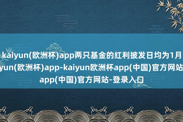 kaiyun(欧洲杯)app两只基金的红利披发日均为1月14日-kaiyun(欧洲杯)app-kaiyun欧洲杯app(中国)官方网站-登录入口