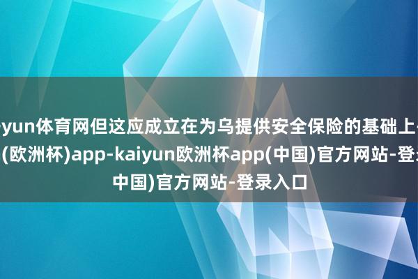 开yun体育网但这应成立在为乌提供安全保险的基础上-kaiyun(欧洲杯)app-kaiyun欧洲杯app(中国)官方网站-登录入口