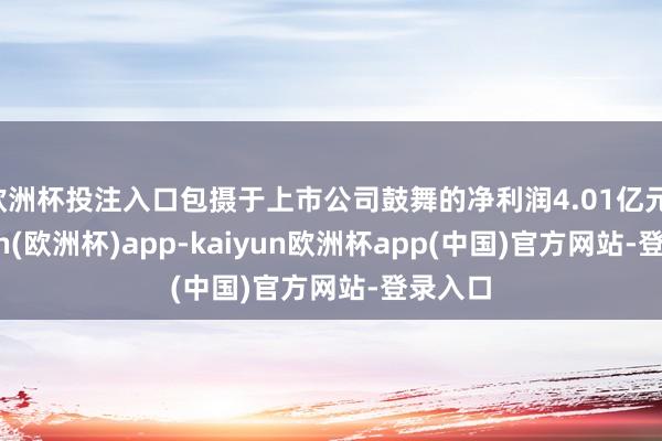 欧洲杯投注入口包摄于上市公司鼓舞的净利润4.01亿元-kaiyun(欧洲杯)app-kaiyun欧洲杯app(中国)官方网站-登录入口