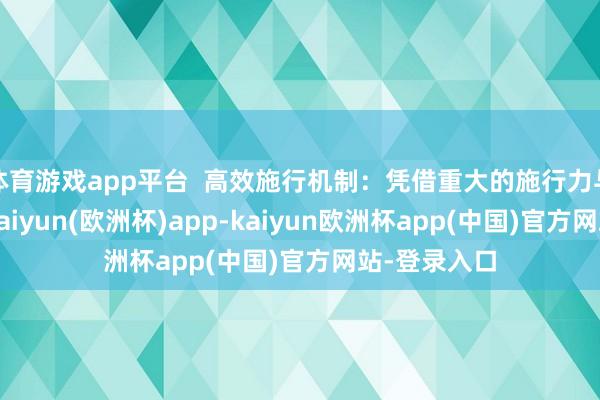 体育游戏app平台  高效施行机制：凭借重大的施行力与伙同工夫-kaiyun(欧洲杯)app-kaiyun欧洲杯app(中国)官方网站-登录入口