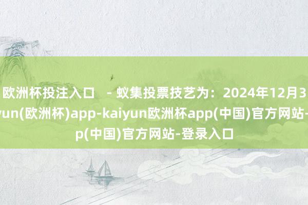 欧洲杯投注入口   - 蚁集投票技艺为：2024年12月30日-kaiyun(欧洲杯)app-kaiyun欧洲杯app(中国)官方网站-登录入口