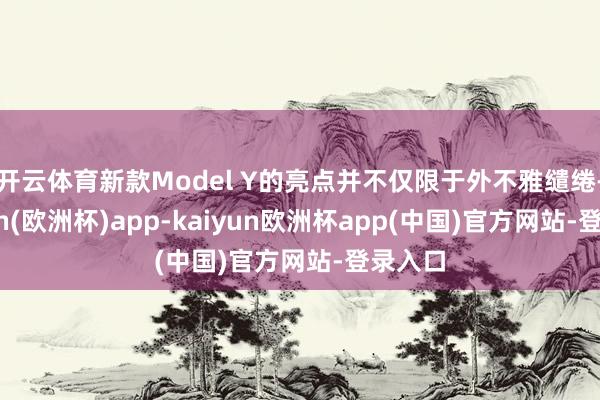 开云体育新款Model Y的亮点并不仅限于外不雅缱绻-kaiyun(欧洲杯)app-kaiyun欧洲杯app(中国)官方网站-登录入口