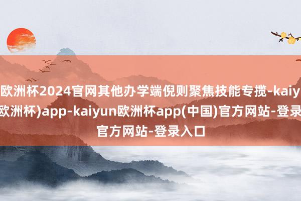 欧洲杯2024官网其他办学端倪则聚焦技能专揽-kaiyun(欧洲杯)app-kaiyun欧洲杯app(中国)官方网站-登录入口