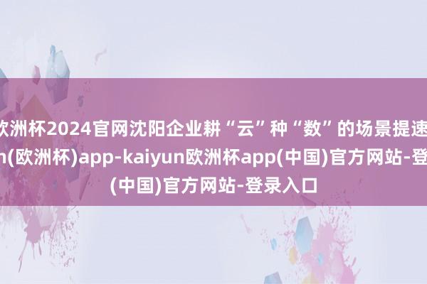 欧洲杯2024官网沈阳企业耕“云”种“数”的场景提速-kaiyun(欧洲杯)app-kaiyun欧洲杯app(中国)官方网站-登录入口