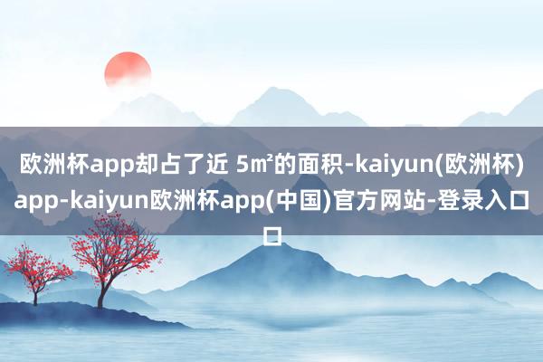 欧洲杯app却占了近 5㎡的面积-kaiyun(欧洲杯)app-kaiyun欧洲杯app(中国)官方网站-登录入口