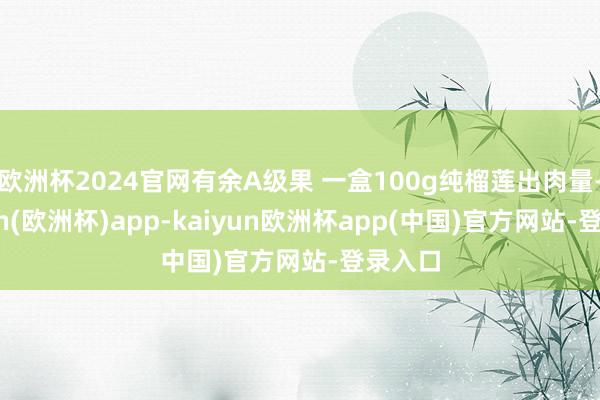 欧洲杯2024官网有余A级果 一盒100g纯榴莲出肉量-kaiyun(欧洲杯)app-kaiyun欧洲杯app(中国)官方网站-登录入口