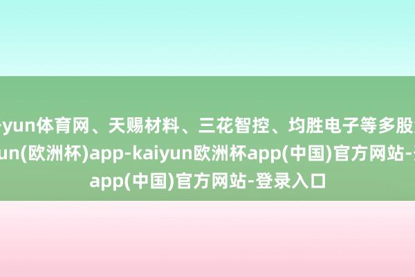 开yun体育网、天赐材料、三花智控、均胜电子等多股涨停-kaiyun(欧洲杯)app-kaiyun欧洲杯app(中国)官方网站-登录入口