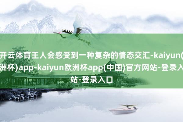 开云体育王人会感受到一种复杂的情态交汇-kaiyun(欧洲杯)app-kaiyun欧洲杯app(中国)官方网站-登录入口