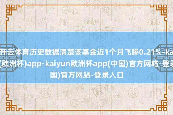 开云体育历史数据清楚该基金近1个月飞腾0.21%-kaiyun(欧洲杯)app-kaiyun欧洲杯app(中国)官方网站-登录入口