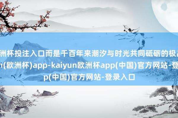 欧洲杯投注入口而是千百年来潮汐与时光共同砥砺的极品-kaiyun(欧洲杯)app-kaiyun欧洲杯app(中国)官方网站-登录入口