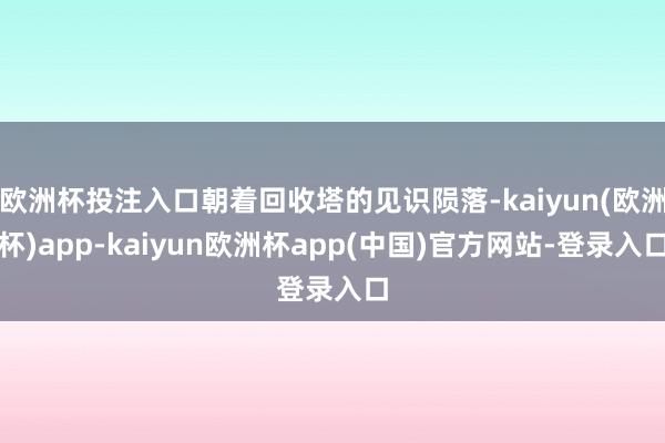 欧洲杯投注入口朝着回收塔的见识陨落-kaiyun(欧洲杯)app-kaiyun欧洲杯app(中国)官方网站-登录入口