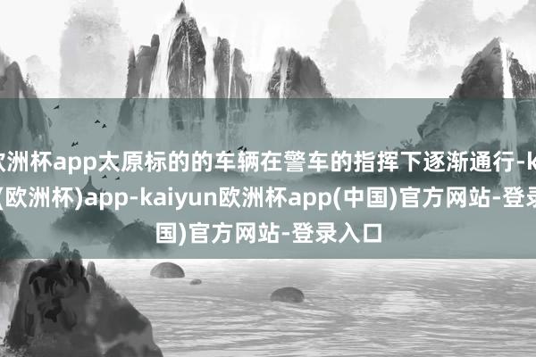 欧洲杯app太原标的的车辆在警车的指挥下逐渐通行-kaiyun(欧洲杯)app-kaiyun欧洲杯app(中国)官方网站-登录入口
