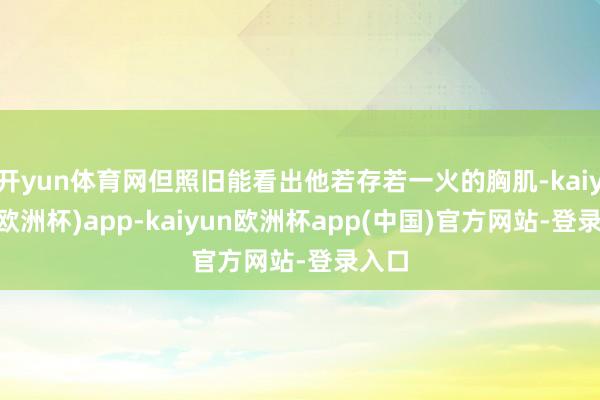 开yun体育网但照旧能看出他若存若一火的胸肌-kaiyun(欧洲杯)app-kaiyun欧洲杯app(中国)官方网站-登录入口