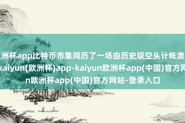 欧洲杯app比特币市集阅历了一场由历史级空头计帐激励的剧烈反弹-kaiyun(欧洲杯)app-kaiyun欧洲杯app(中国)官方网站-登录入口